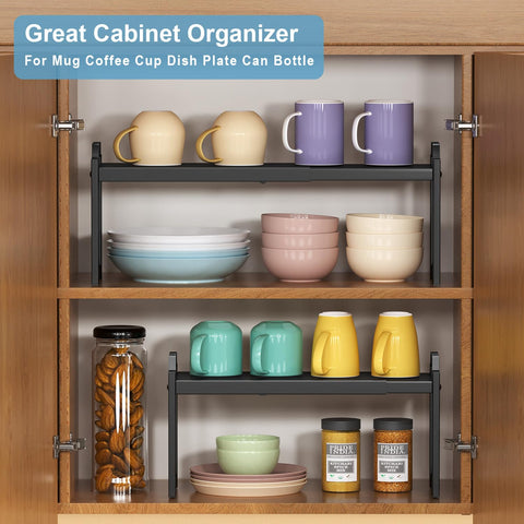 X-cosrack vertical storage maximizes height for cups, mugs, and cans.