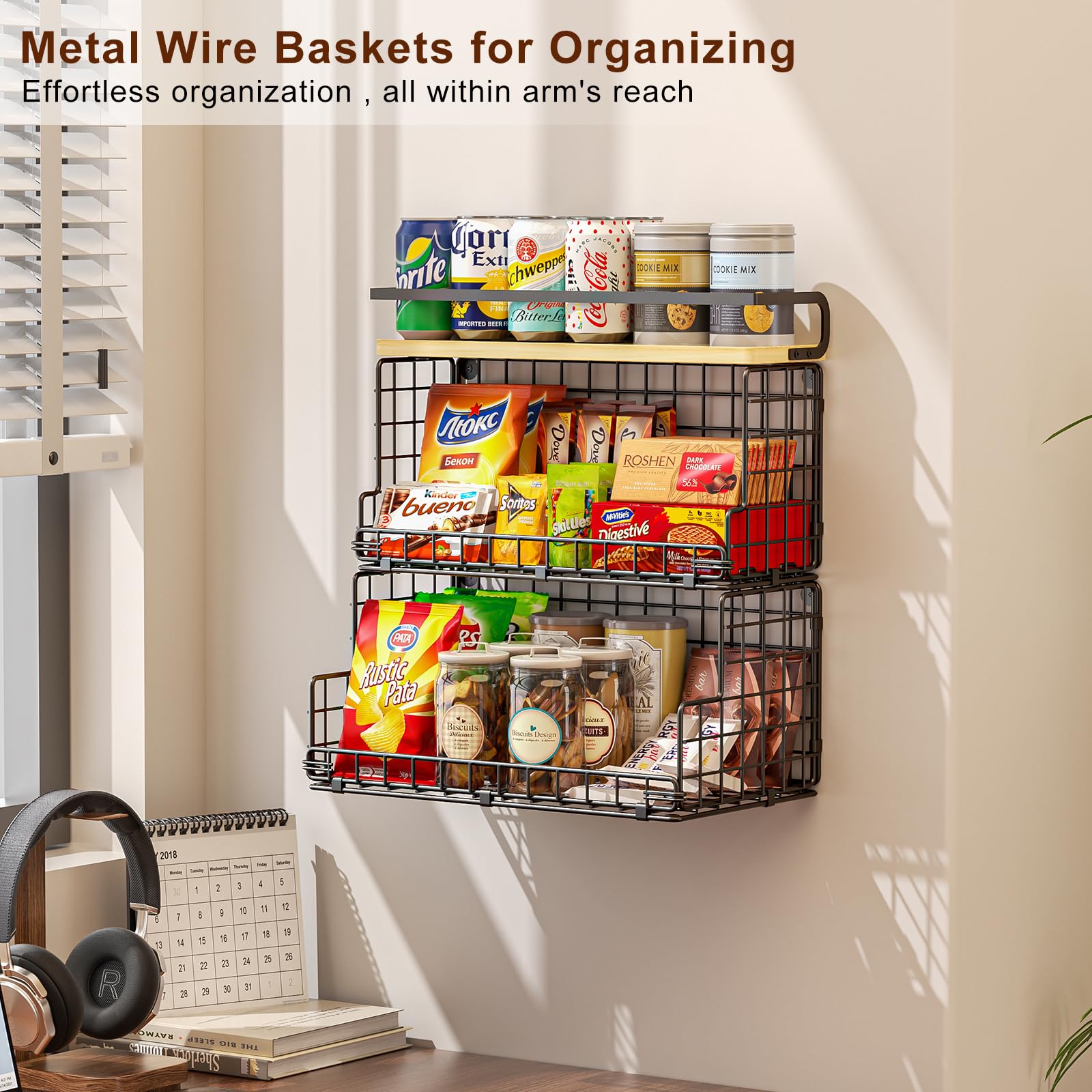 X-cosrack versatile solution for pantry, countertop, cabinet, or wall storage.