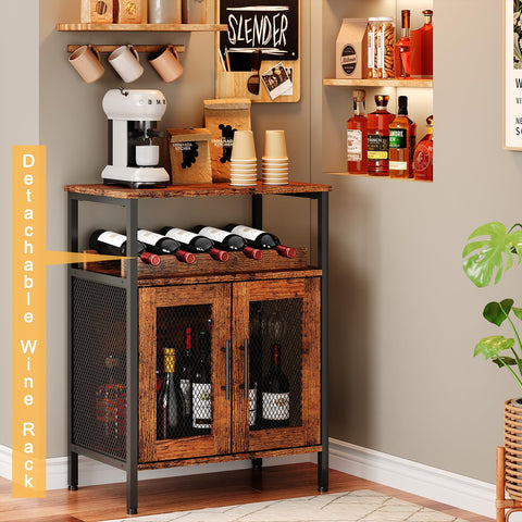 X-cosrack wine bar cabinet compact design for small spaces