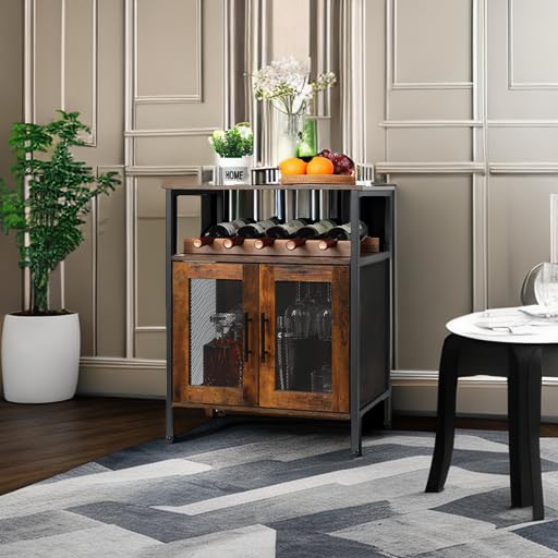 X-cosrack wine bar cabinet in dining room as a compact sideboard