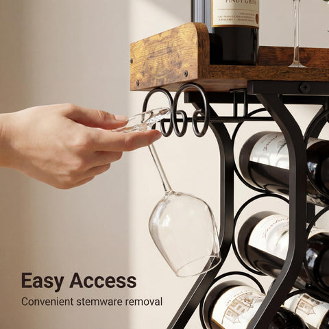 X-cosrack wine-glass holders-on-top ready to hang four glasses