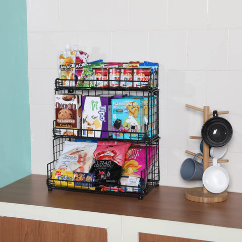 X-cosrack wide-open front basket for quick item access