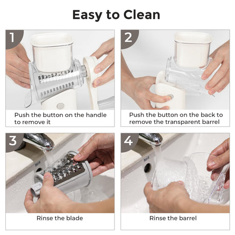 X Home compact rotary cheese grater stores neatly and cleans easily