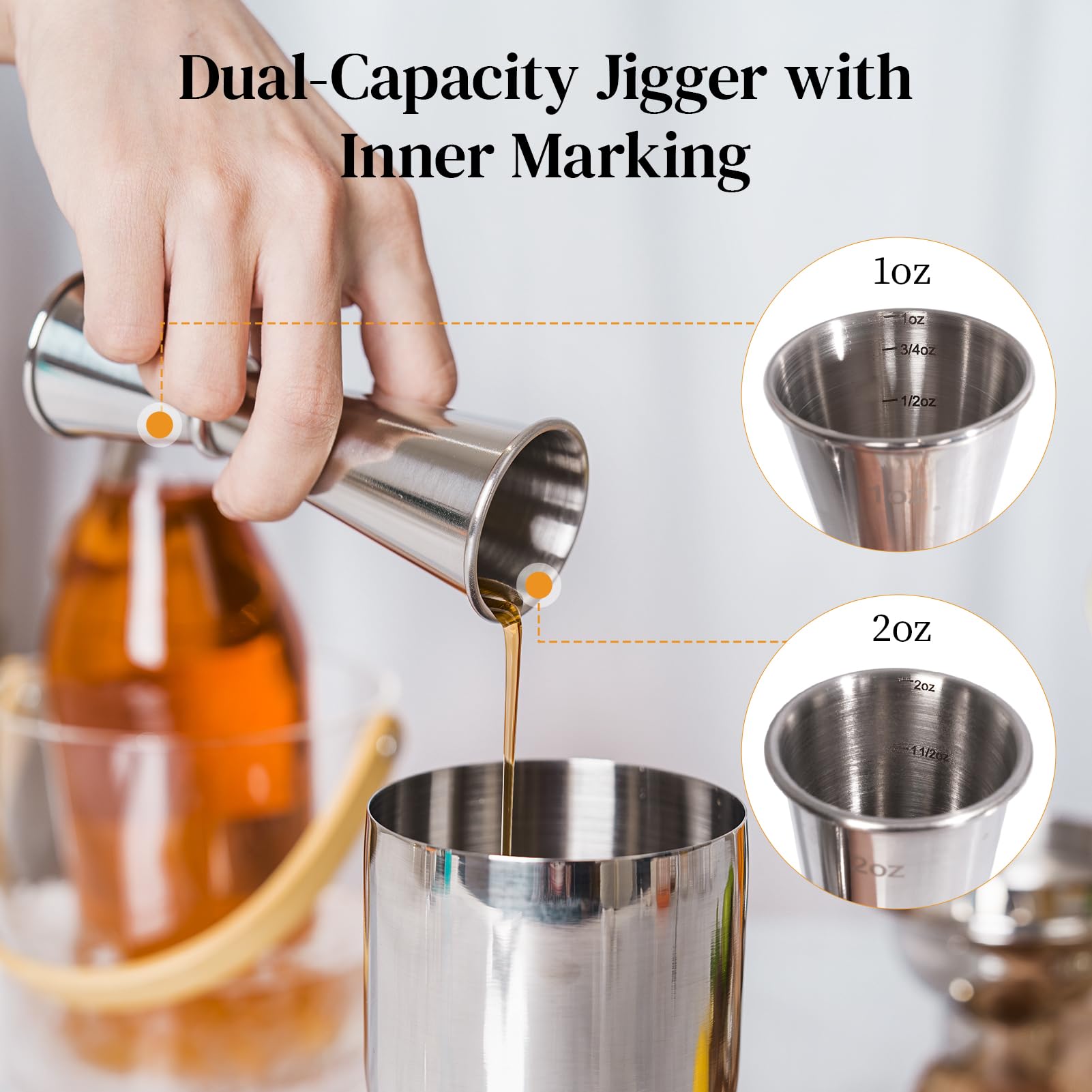 X Home dishwasher-safe shaker cleans easily after mixing sessions.