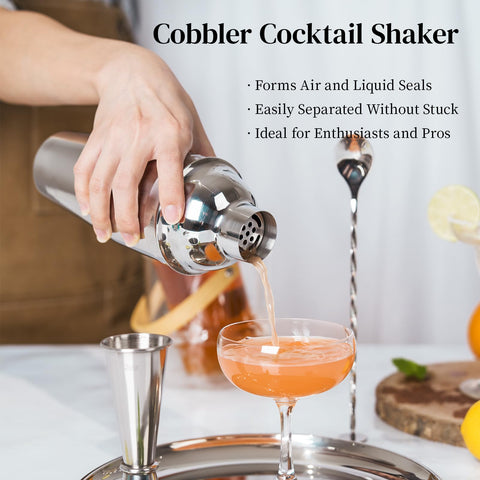 X Home Hawthorne strainer for clean, drip-free cocktail pours.