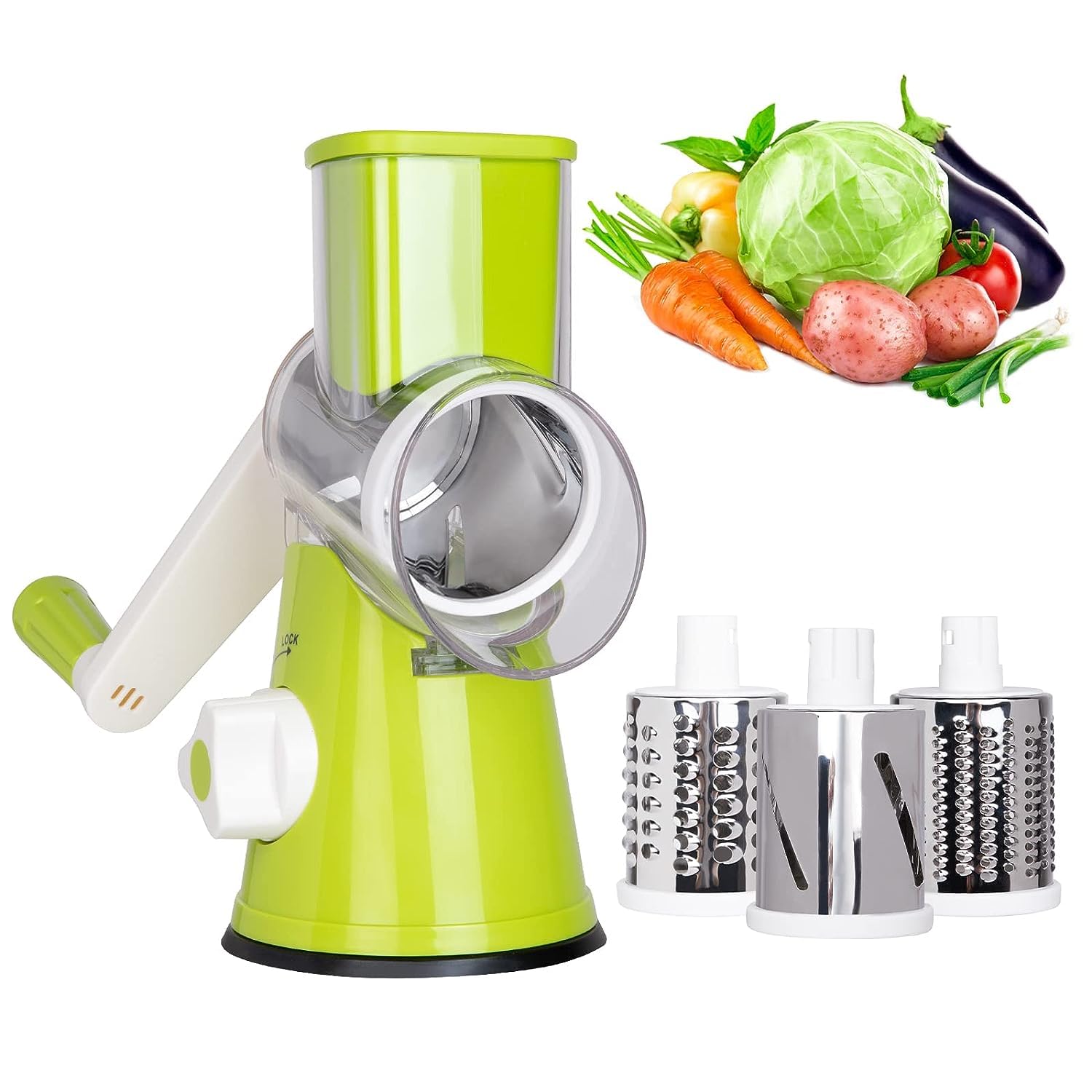 X Home Rotary Cheese Grater blades are dishwasher-safe for quick cleanup after meal prep.