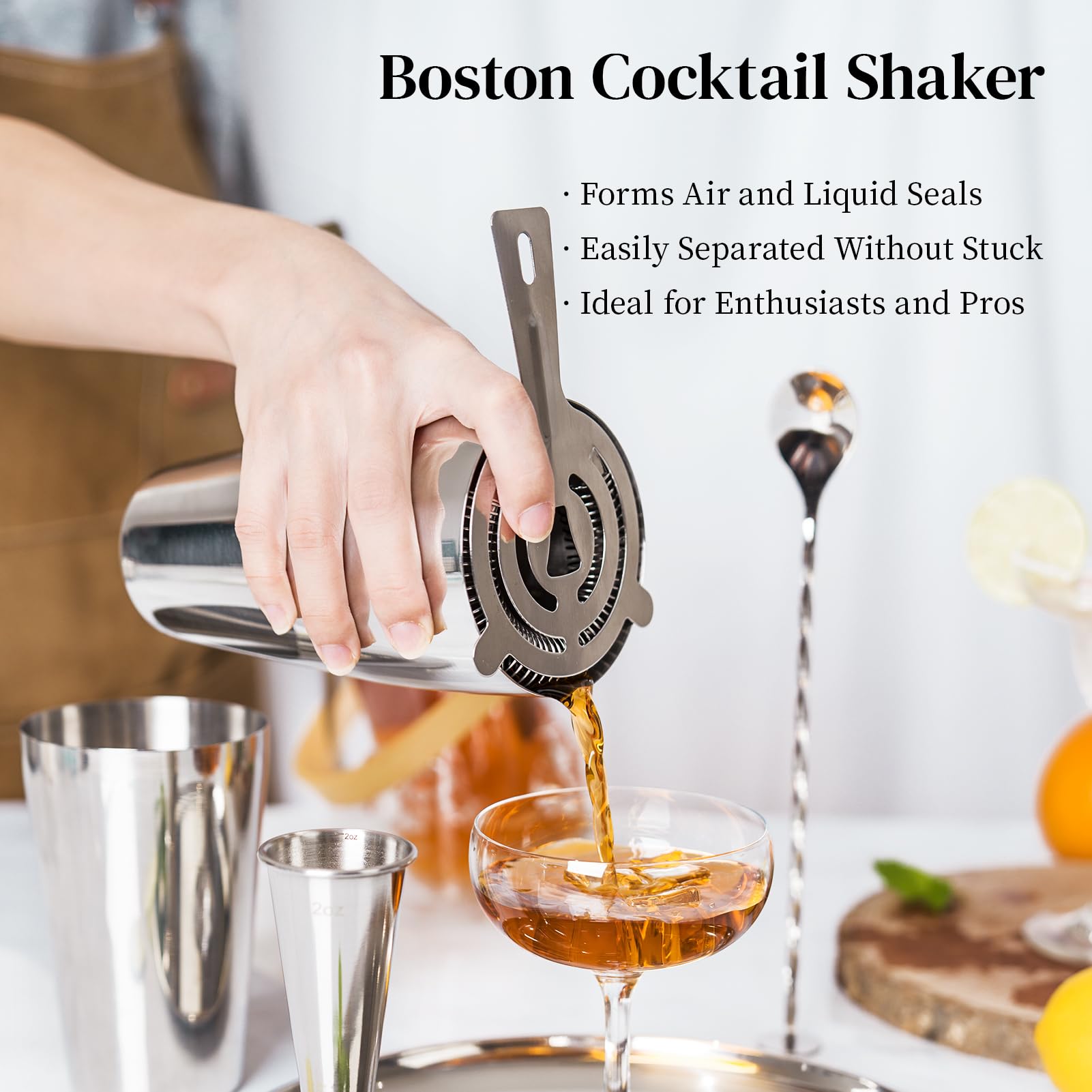 X Home ten-inch mixing spoon reaches bottom for thorough mixing.