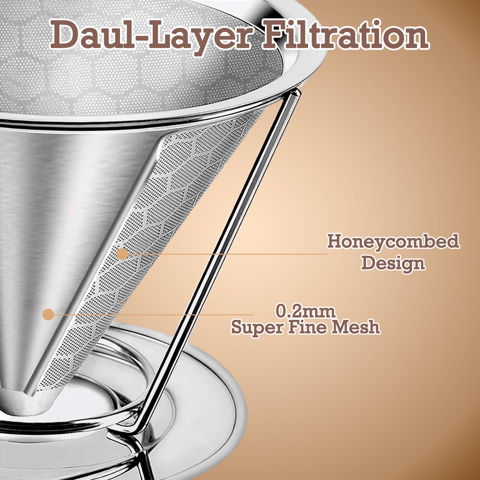 X-VESOLJE detachable dripper stand for flexible cups and pots.