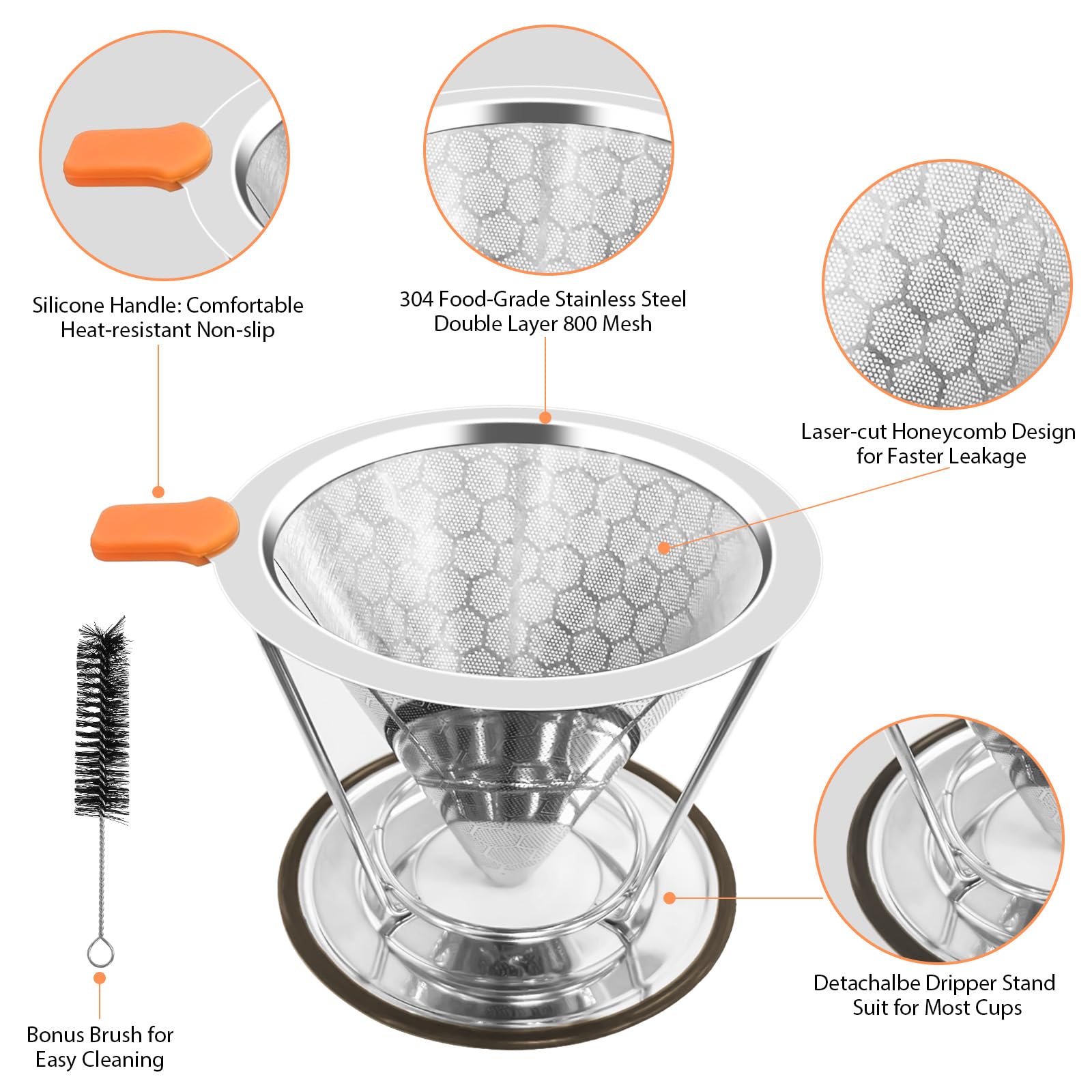 X-VESOLJE reusable filter reduces waste and paper costs.