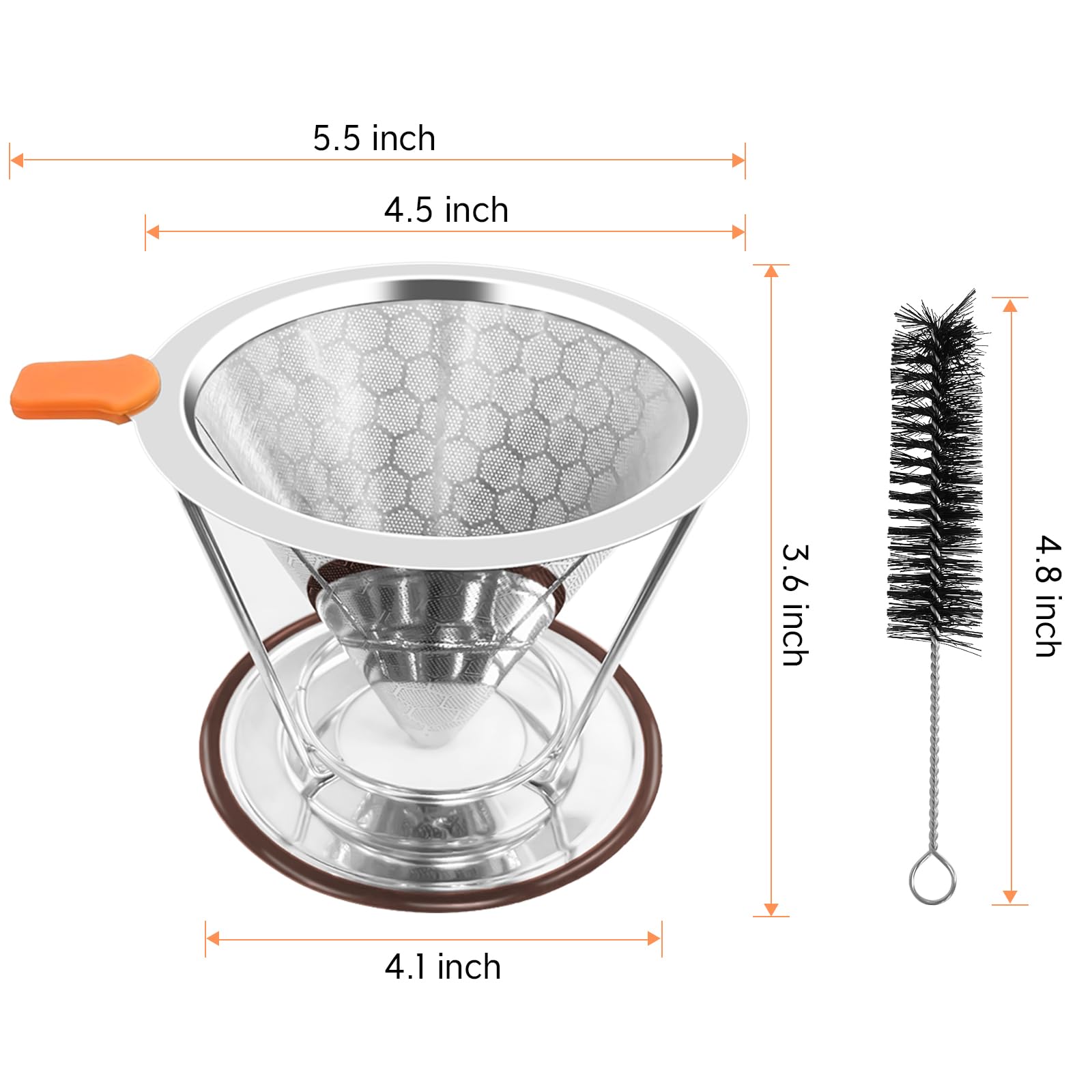 X-VESOLJE stainless steel filter 800-mesh delivers richer extraction.