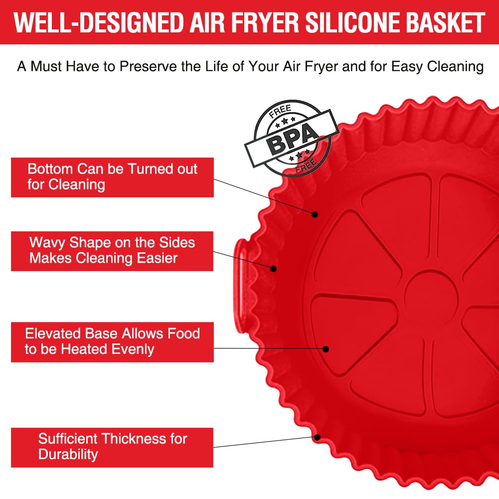 Xabzhzn reusable liner in use, protecting the basket and easing cleanup.