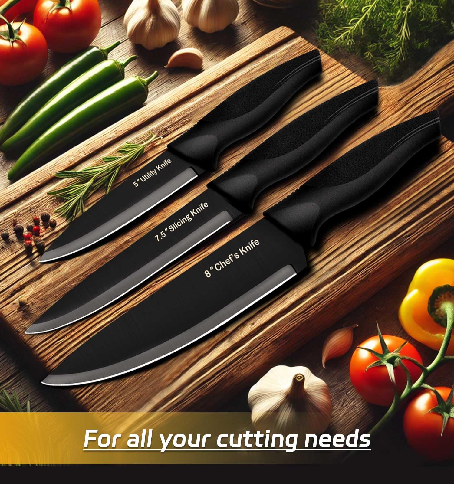 XANAPON knife-block-with-built-in-sharpener stores blades securely and keeps them ready