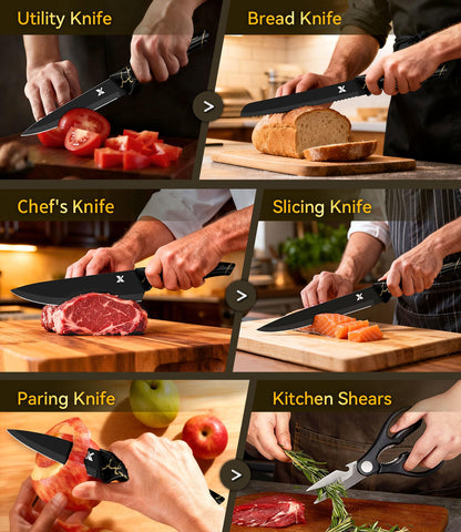 XANAPON 8-inch chef knife ideal for chopping and dicing tasks