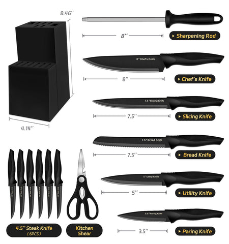 XANAPON knife set bread knife 7.5-inch for clean, even sandwich prep