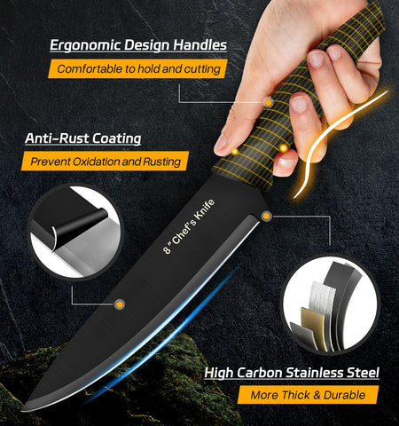 XANAPON knife set slicing knife 7.5-inch for easy fruit and meat slicing