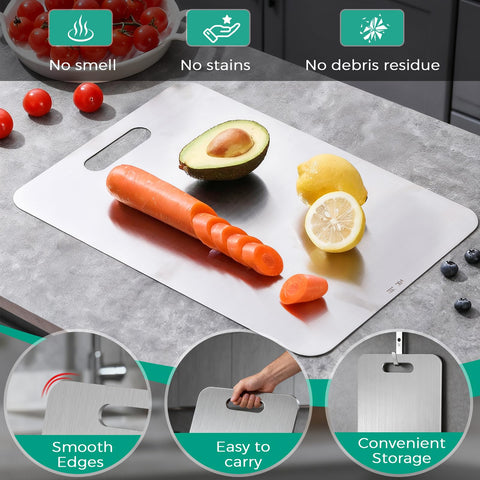 Xanthic Katuchef titanium cutting board care and setup, peel blue protective film before use