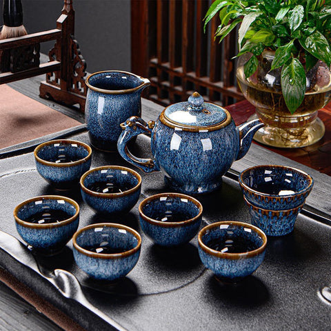 XAOLUFAFAFA Teapot and cups from the Gongfu set offer smooth infusion and mindful sipping