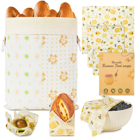 XAQMHSW beeswax bread wrap close-up illustrating natural freshness.