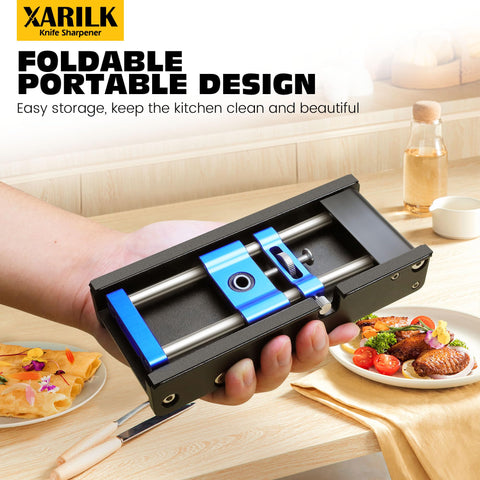 XARILK blade-flip feature enables sharpening without removing the blade.