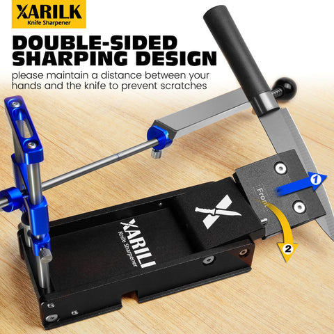 XARILK portable case keeps the sharpening kit ready for travel.