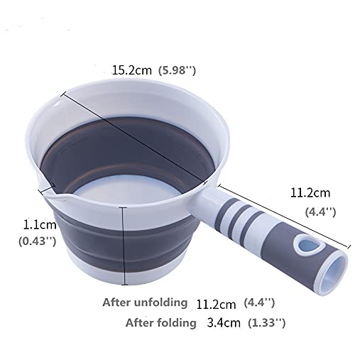 XBLDMJY folding basin with hanging hole grey for drying and space saving