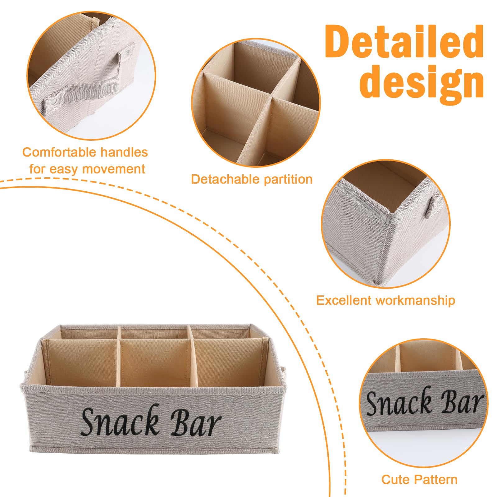 Xbopetda snack basket with handles showing portable design for a mobile snack bar.