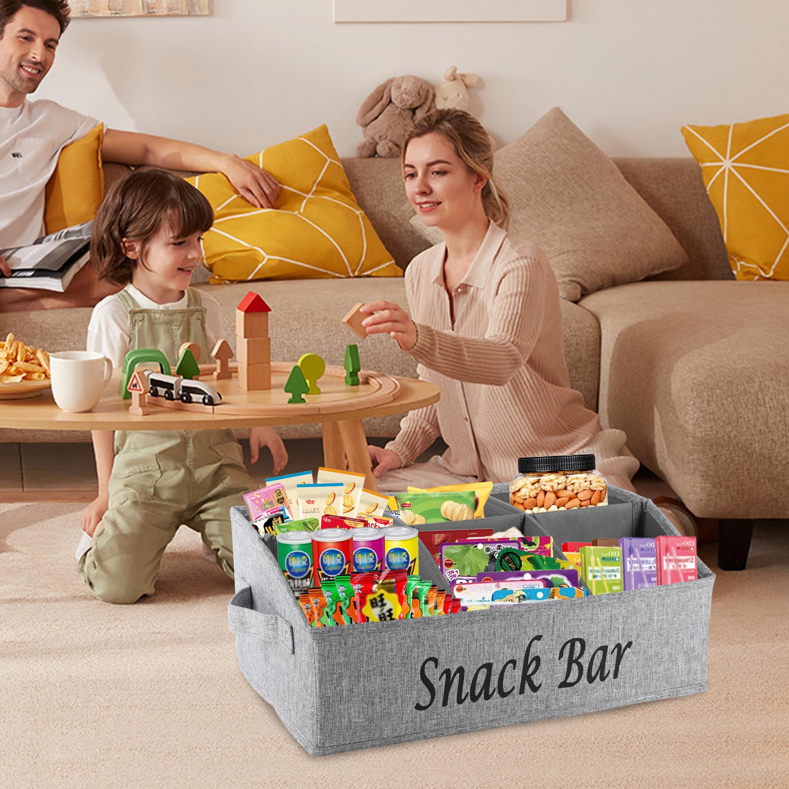 Xbopetda snack organizer back compartments fit drinks and bottles