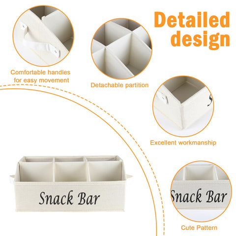 Xbopetda beige side view with handles, portable snack station