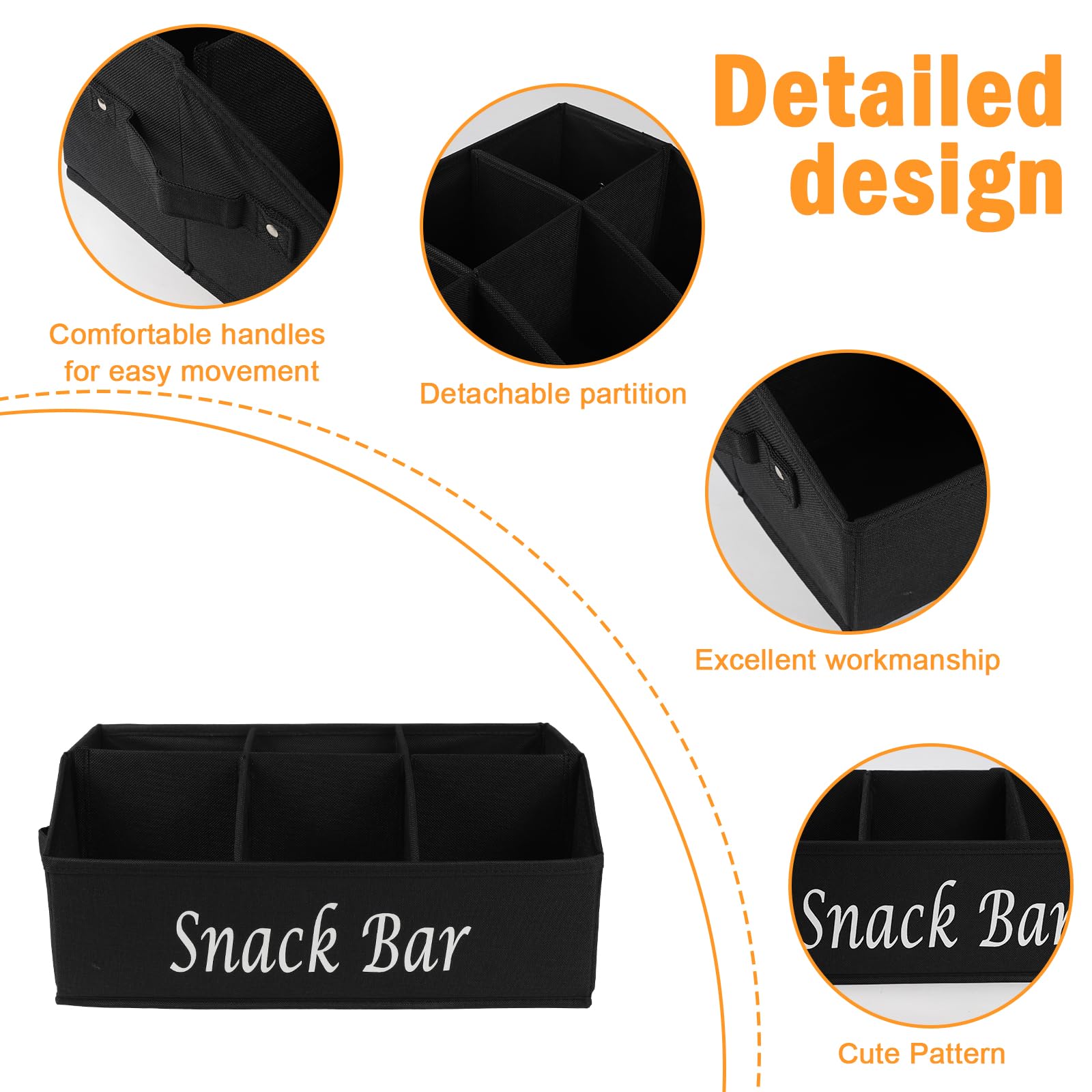 Xbopetda snack organizer back compartments hold drinks and cups within easy reach
