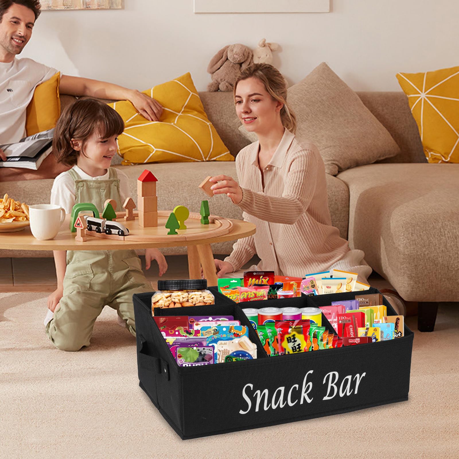 Xbopetda snack organizer uses fabric and PP board for lightweight durability