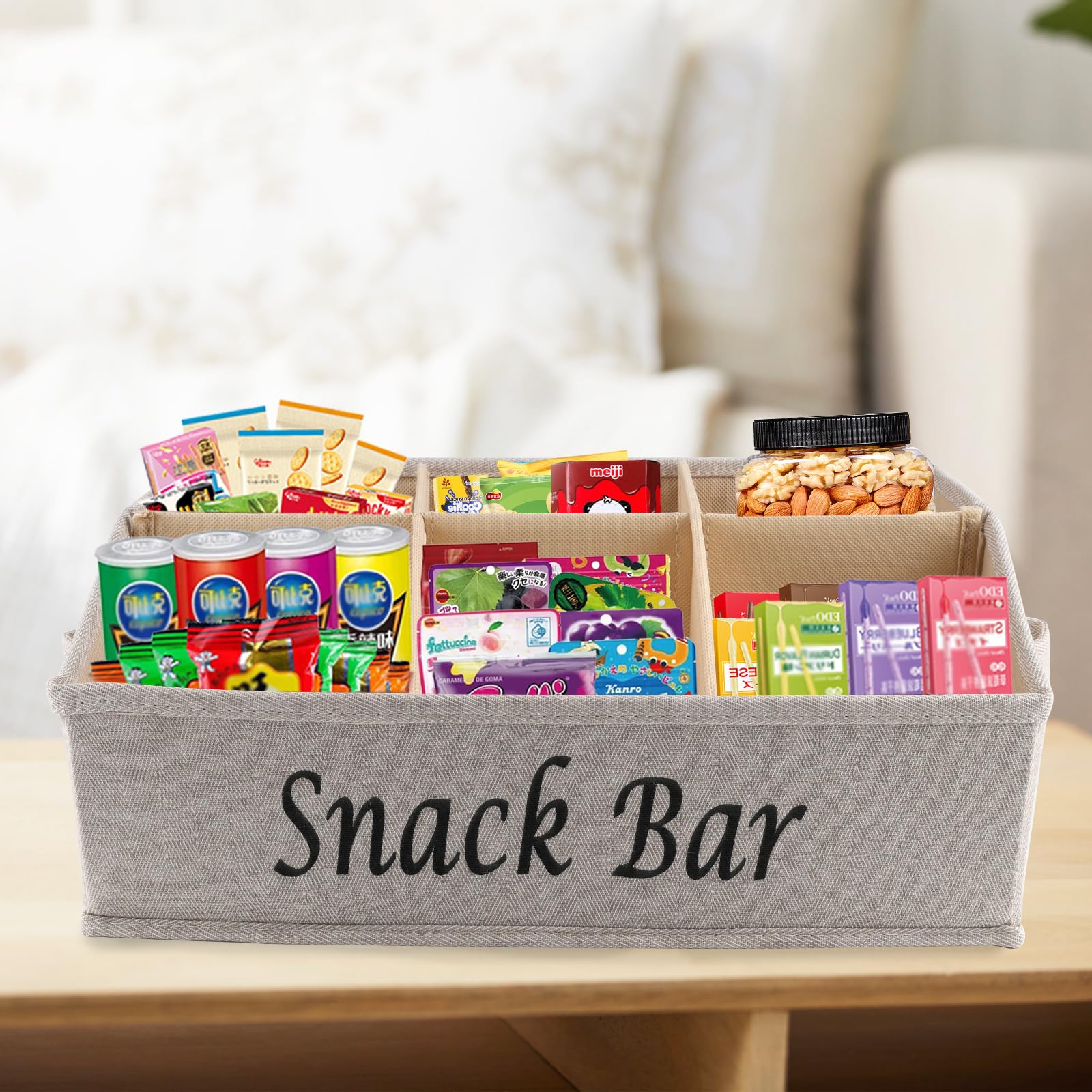 Xbopetda trapezoid open-top design for quick visibility of snacks.