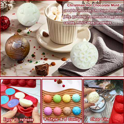 XBYzuzi 8-cavity bomb mold for quick party-ready treats.