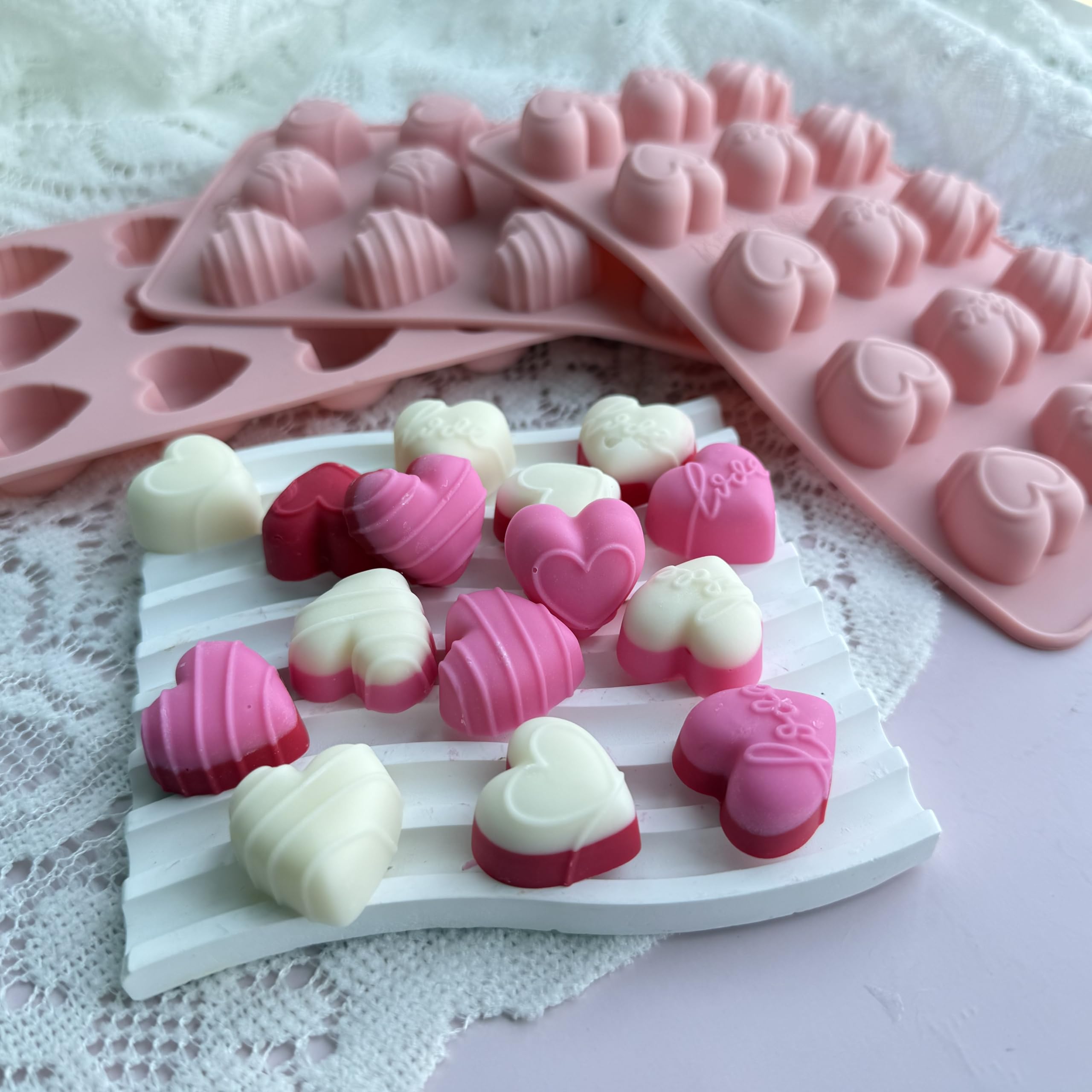 XBYzuzi non-stick heart mold for soap and resin