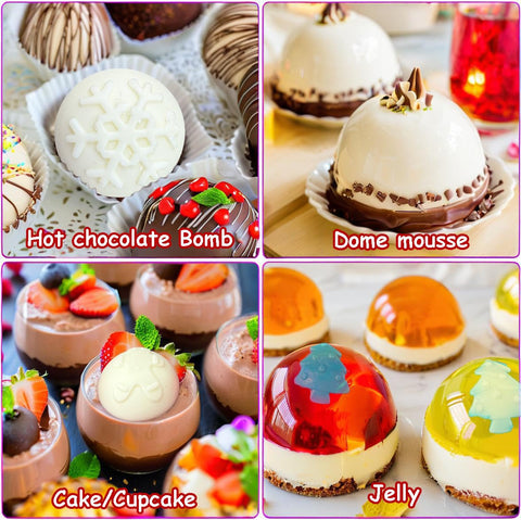 XBYzuzi round mousse mold suitable for cakes, puddings, and jellies.