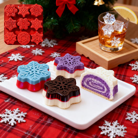 XBYzuzi snowflake chocolate mold ideal for party treats and gifts.