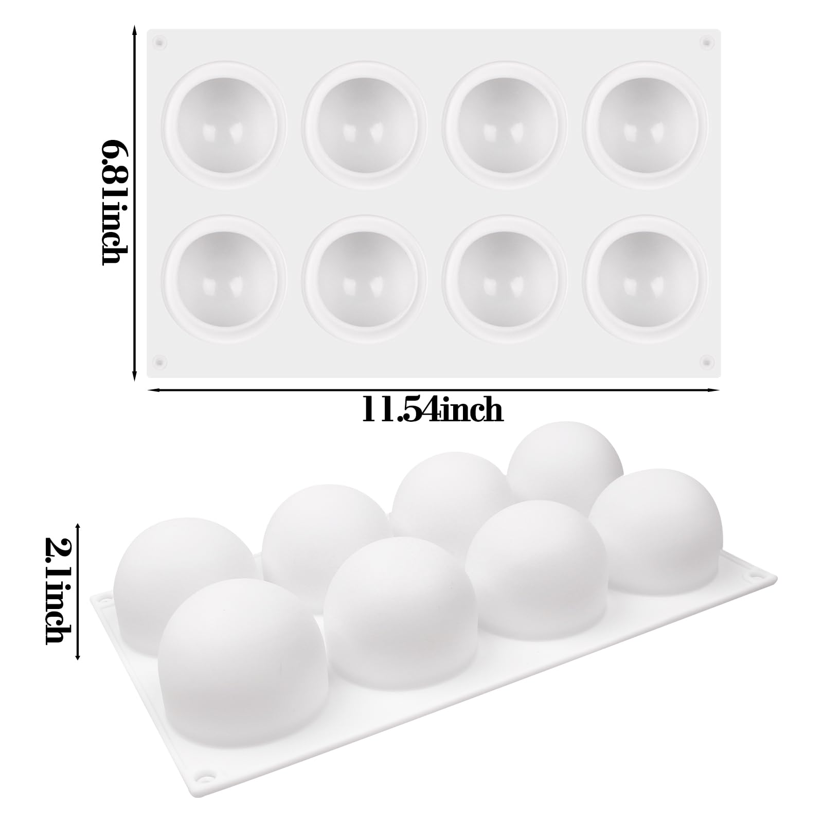Xcake Lcook 3D Ball Mousse Mold helps create eye-catching spherical treats for special occasions.