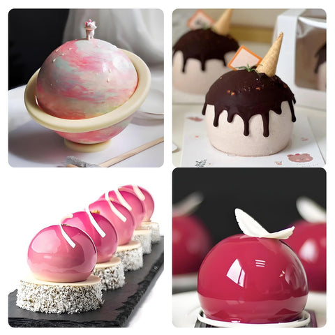 Xcake Lcook Fondant Sphere Mold creates polished, restaurant-worthy fondant balls for cakes and cupcakes.