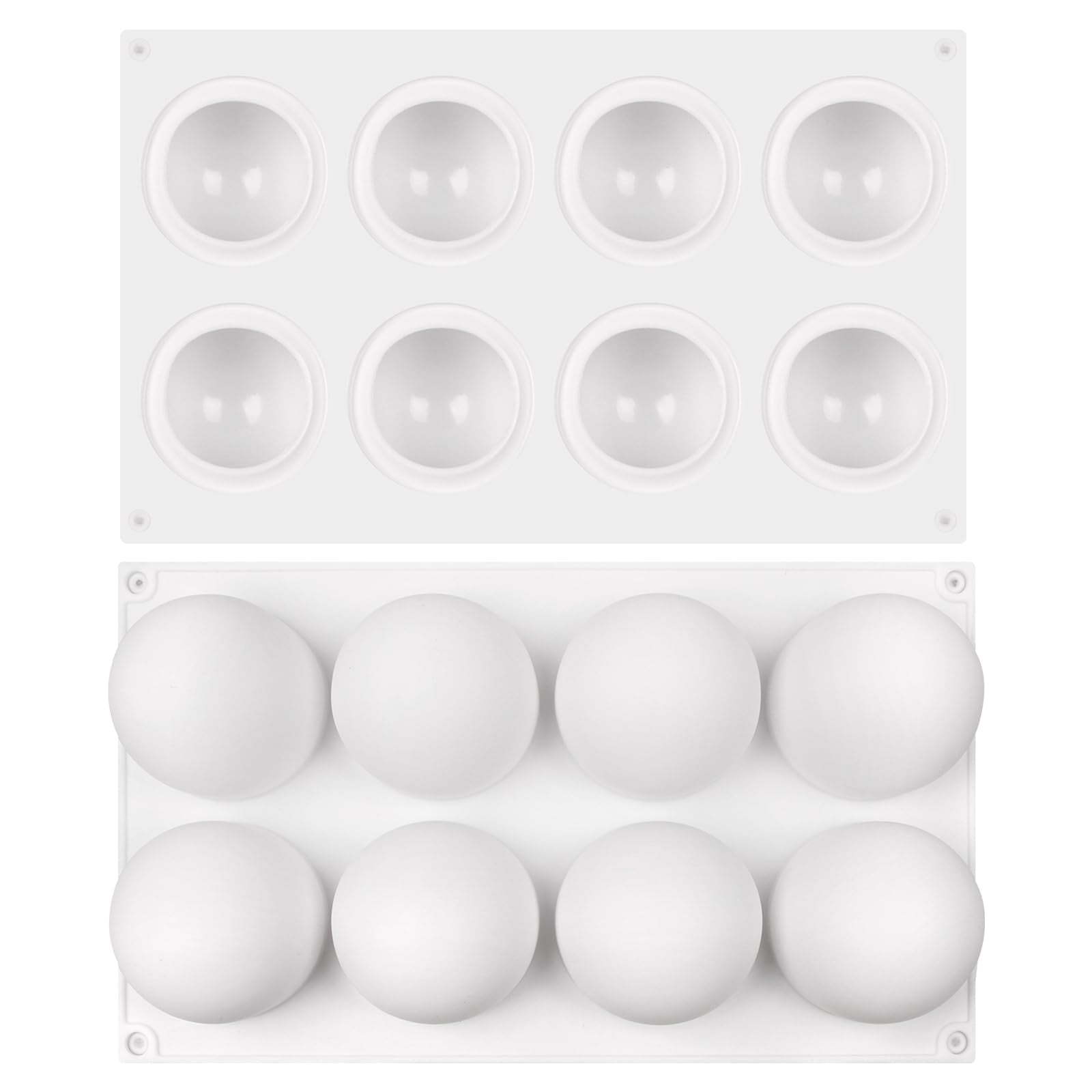 Xcake Lcook Silicone Ball Mold set saves space with foldable, durable design.