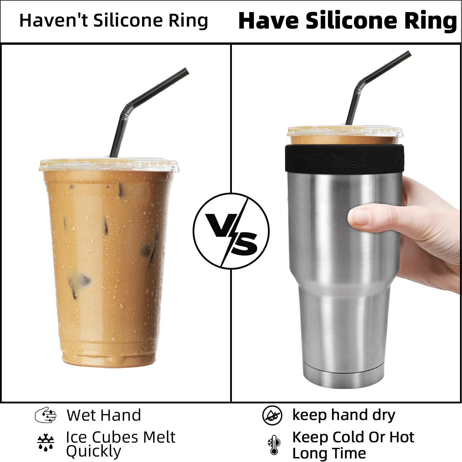 XccMe silicone rings are BPA-free and food-grade for safe reuse.
