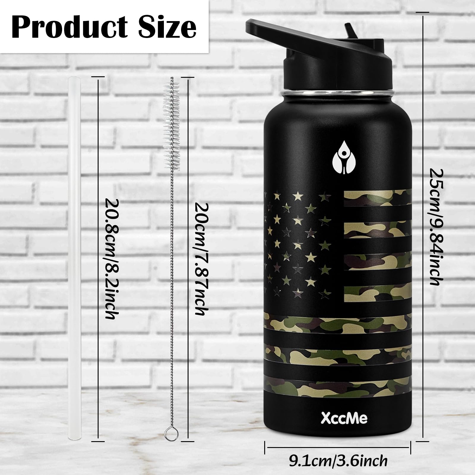 XccMe stainless steel 18/8 bottle preserves pure taste and resists rust