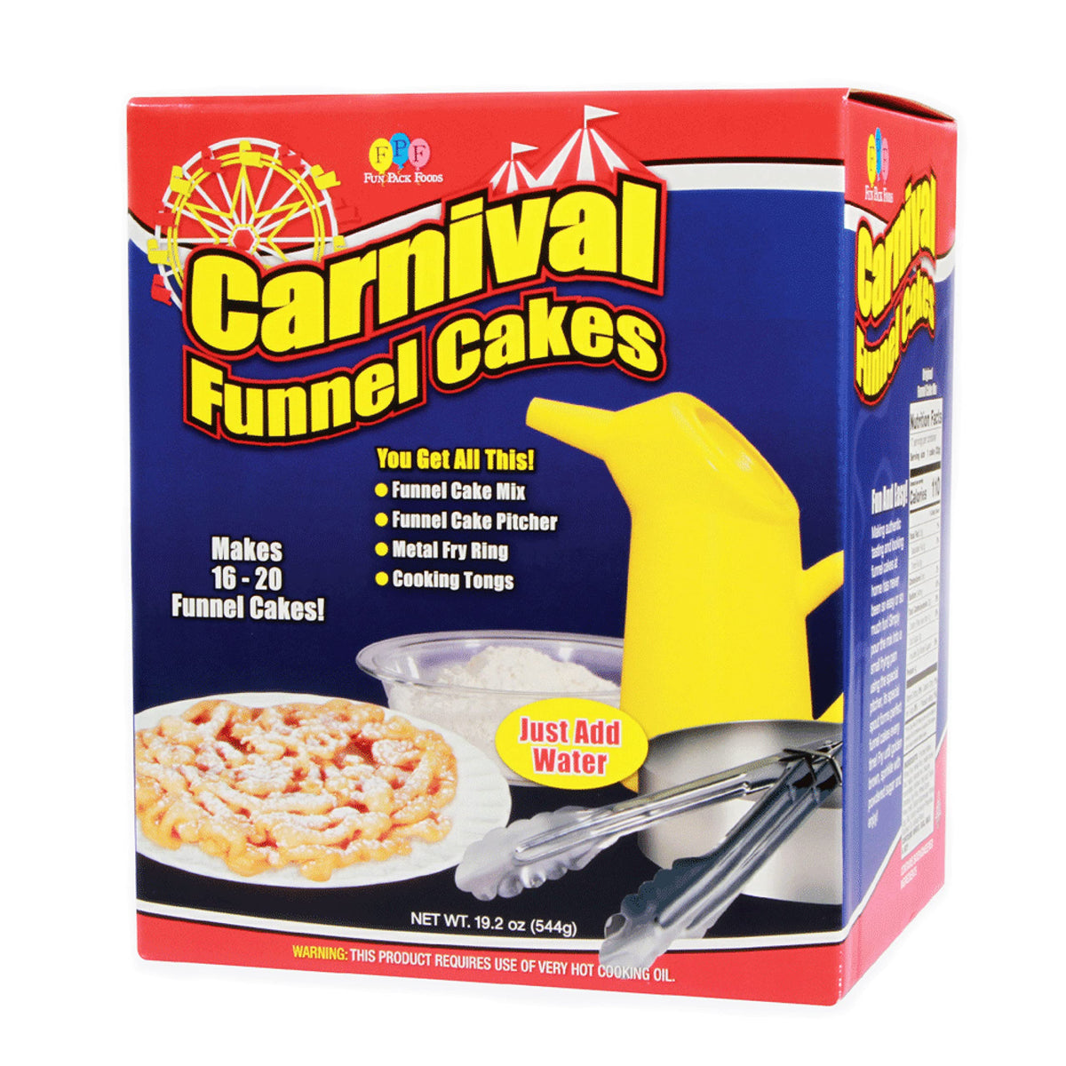 Xcell International Fun Pack Foods carnival kit packaging highlights quick setup for gatherings