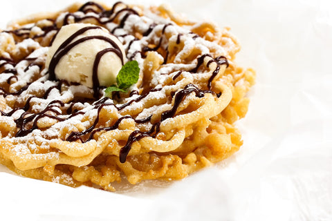 Xcell International Fun Pack Foods fry ring shapes classic funnel cake edges in action