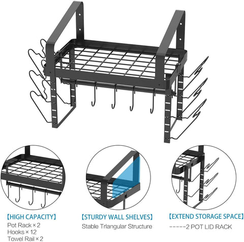 X-cosrack rustproof powder-coated finish stands up to daily kitchen use.