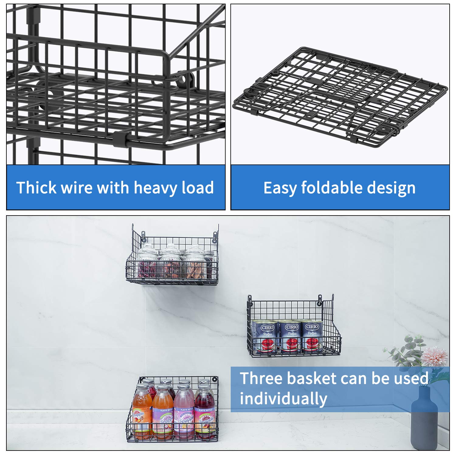 X-cosrack wide-open wire basket design improves visibility and reach.