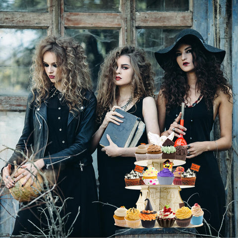 XEFINAL wizard cupcake stand bottom tier supports cookies and cupcakes