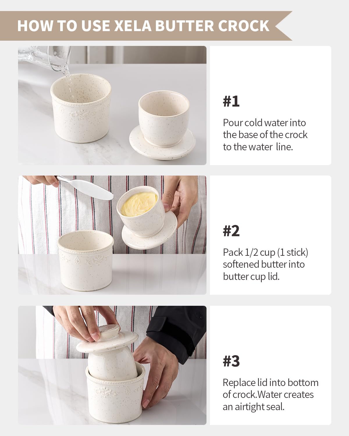 Xela butter dish gift-ready packaging ideal for gifting.