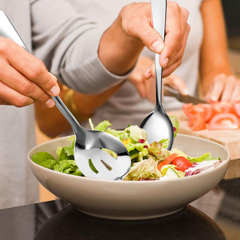 XEVOM 12-piece serving tongs provide precise, balanced plating.