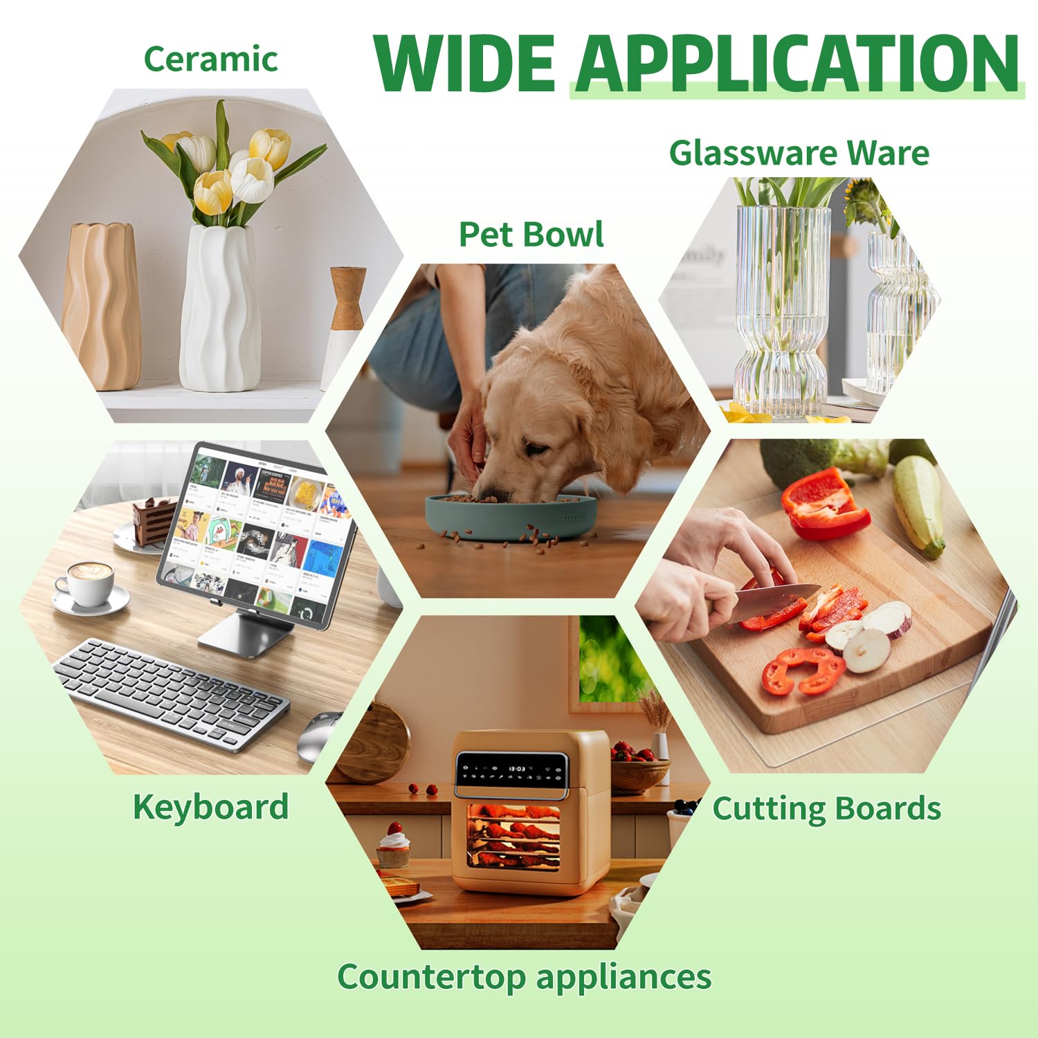 Xfenvs 15 by 10 inch mat fits under appliances or on tables.