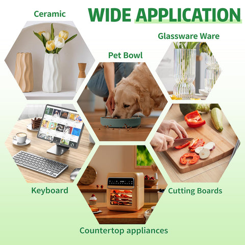 Xfenvs 15 by 10 inch mat fits under appliances or on tables.