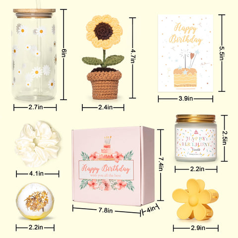 XGFYYMM knitted sunflower keepsake brightens desks or shelves after the gift.
